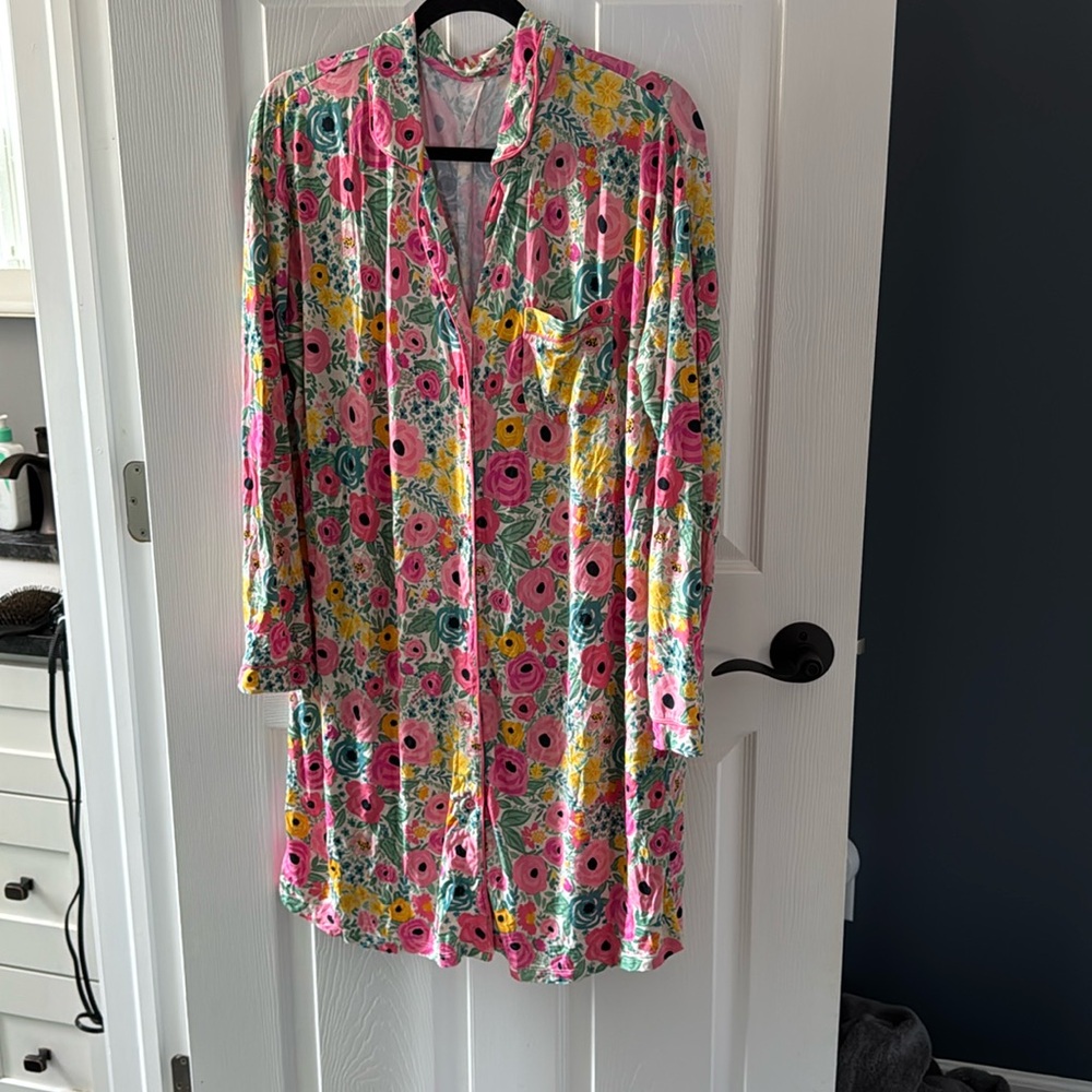 LS button down sleep shirt